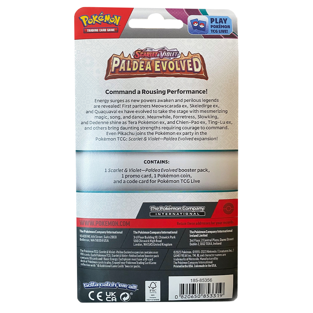 Pokemon Smoliv Blister Paldea Evolved TCG - kidozabawki.pl