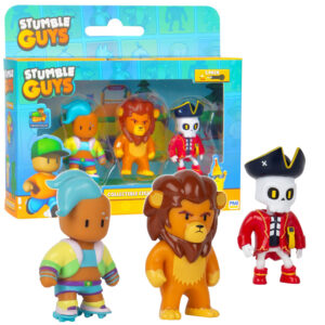 Stumble Guys 3-pak Figurki Velocit + Leonidas + Capt Nohart