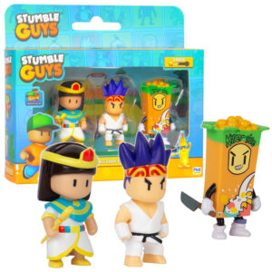 Stumble Guys 3-pak Figurki Cleopatra + Sensei Firefist + Cerial Killer