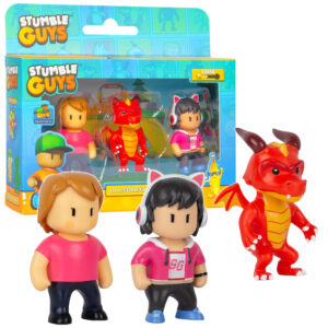 Stumble Guys 3-pak Figurki Ms. Stumble + Inferno Dragon + Camera Gina