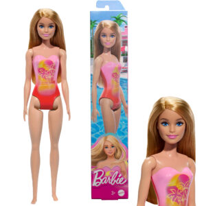 Barbie Lalka Blond w Kostiumie Kąpielowym