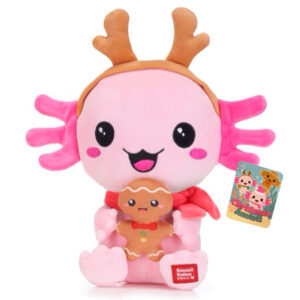 Kawaii Maskotka Świąteczny Axolotl 25 cm Wzór 1
