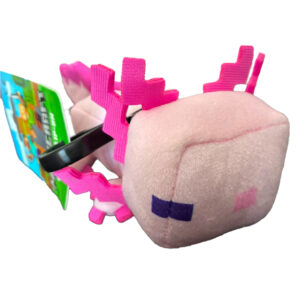 Brelok Minecraft Różowy Aksolotl Zawieszka Pluszowa